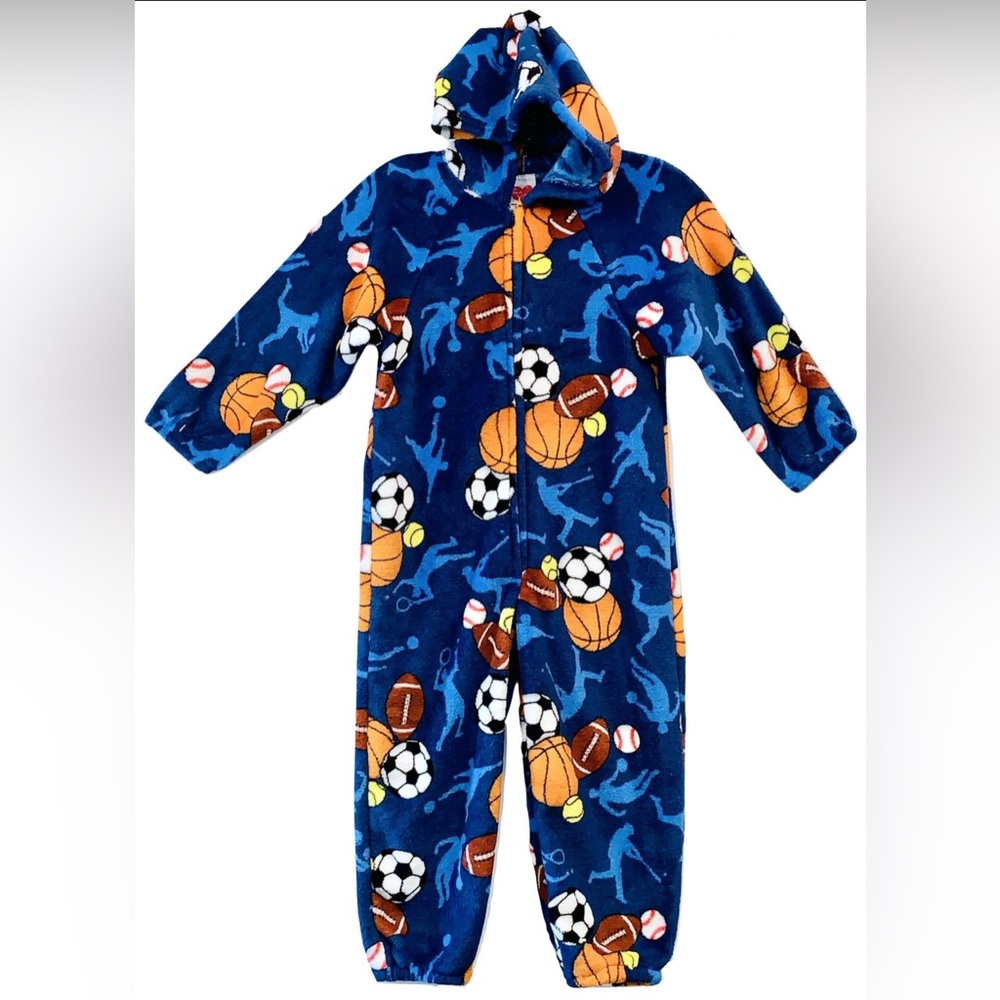 NWT Made with Love and Kisses Plush Sports Onesie Size 8/10